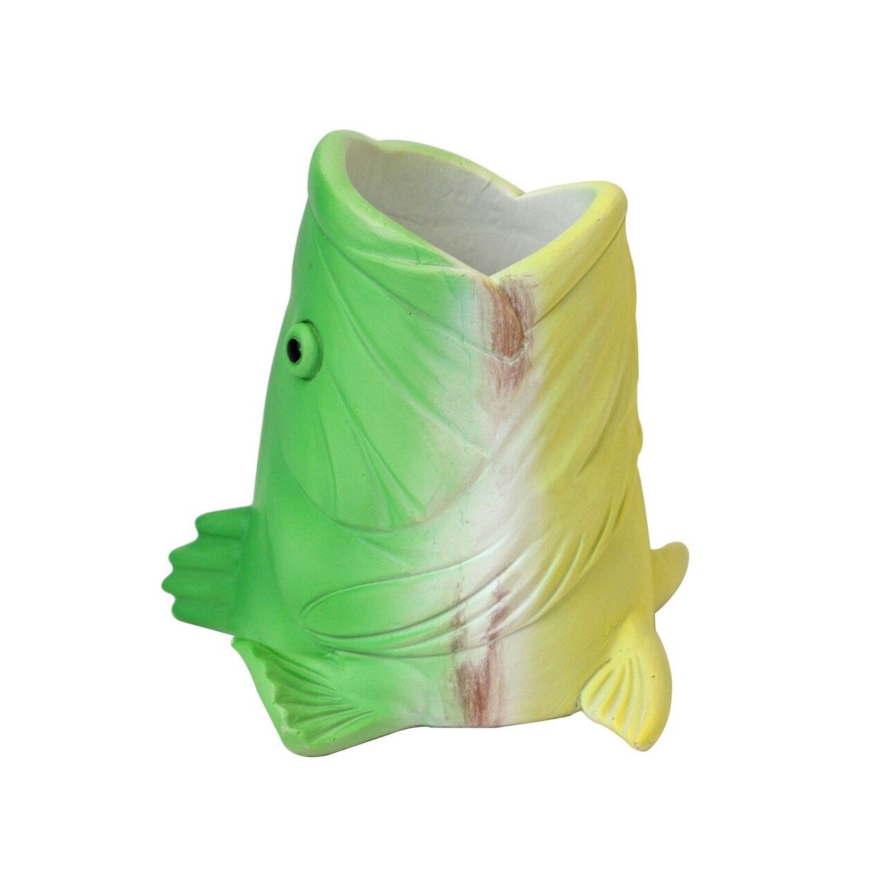 3.75" Large Mouth Bass Fish Pencil Holder - Fishing Coastal Nautical Gift